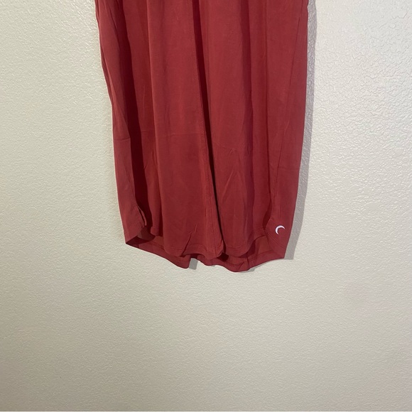 Zyia Active Womens Sz XL Sleeveless Shift Dress Burnt Red Jersey Knit - Picture 3 of 6